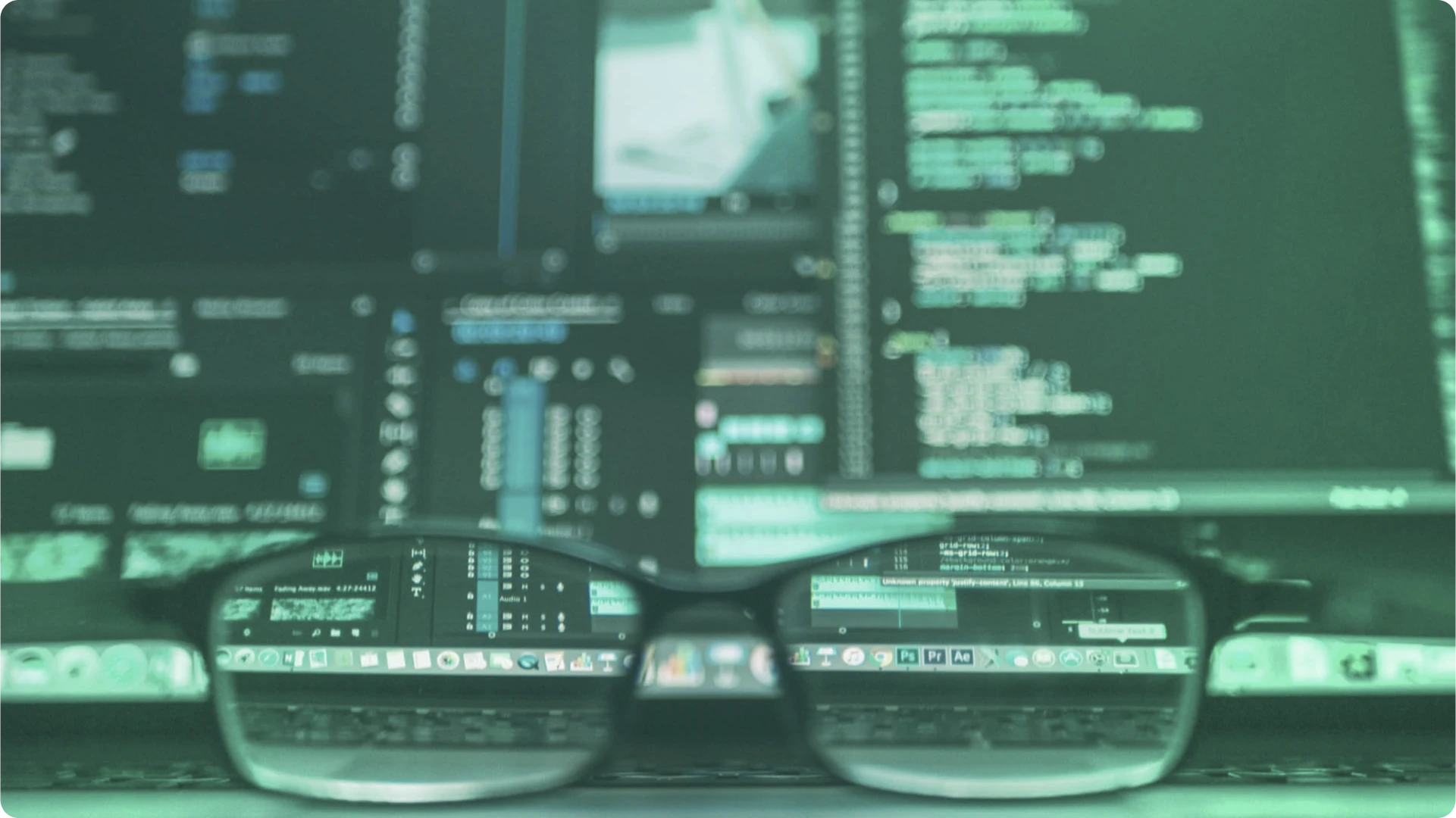Image of two men working at a computer screen.